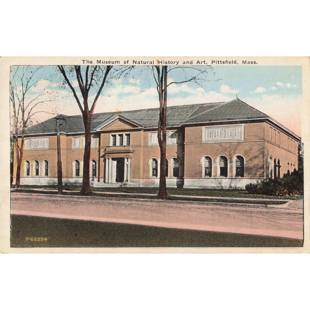 Vintage 1925 Museum of Natural History and Art Pittsfield Mass Postcard VG - Picture 1 of 2